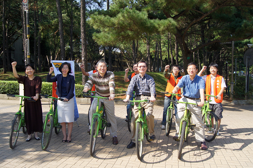 實踐綠色交通　中大100台「愛心腳踏車」啟用